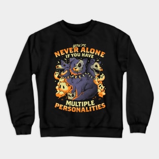 Multiple Personalities - Funny Evil Hell Dog Gift Crewneck Sweatshirt